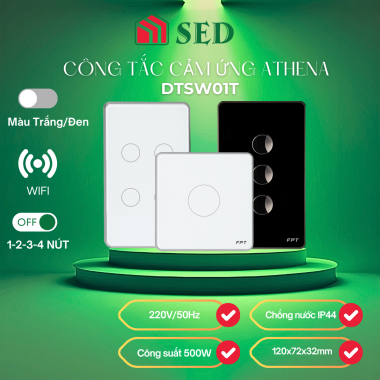 Công Tắc Cảm Ứng Athena thương hiệu FPT Smart Home