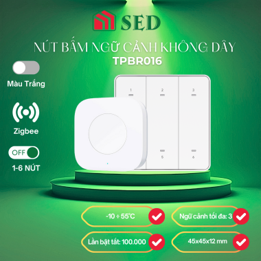 Nút bấm ngữ cảnh không dây kết nối Zigbee