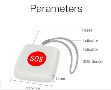 Cảm bến báo động ZSS-Z-SOS-C-EN trợ giúp khẩn cấp ZigBee