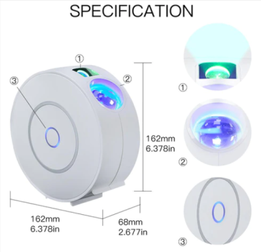 Máy chiếu sao tròn WL-NX-AUSP-MS thông minh MOES WiFi