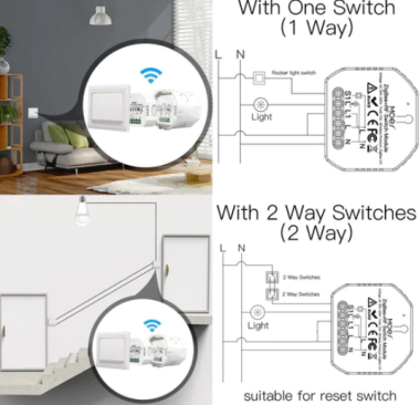 Mô-đun ZRM-104-MS công tắc thông minh RF MOES Tuya ZigBee 3.0