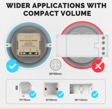 Mô-đun WM-105-M-MS chuyển đổi điều chỉnh độ sáng MOES