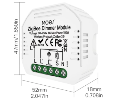 Mô-đun ZM-105-MS công tắc thông minh trung tâm MOES