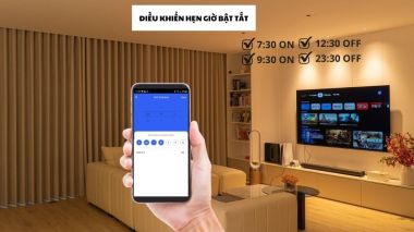 Công tắc thông minh Tuya Wifi cảm ứng mặt kính