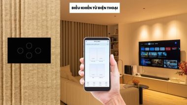 Công tắc thông minh Tuya Wifi cảm ứng mặt kính