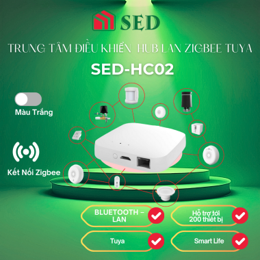 Trung tâm Hub LAN Multi Zigbee – Bluetooth Tuya