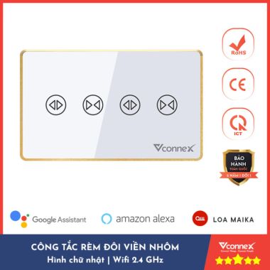 Công tắc rèm đôi thông minh Vconnex VCN-WS2CL