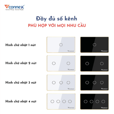 Công tắc thông minh Wifi Bluetooth Vconnex