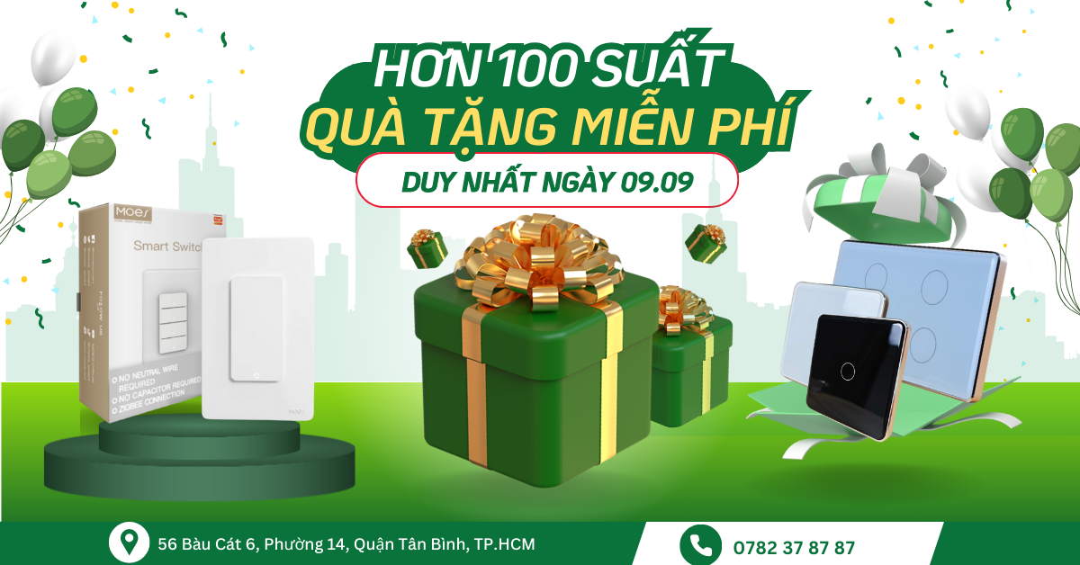 SALE GIẢM 50% SẢN PHẨM NHÀ THÔNG MINH TRÊN NỀN TẢNG ONLINE