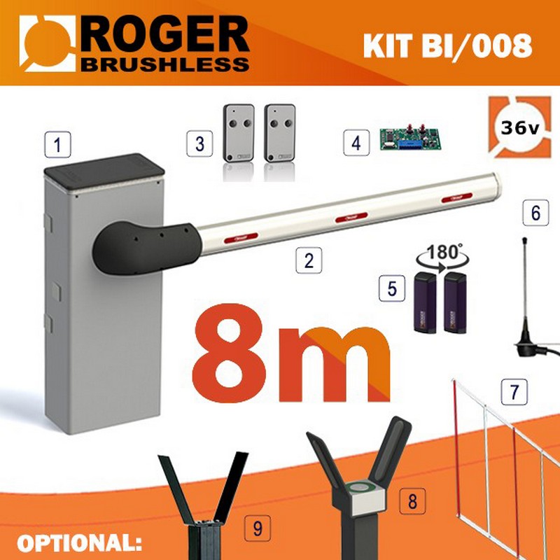Cổng Barrier tự động Roger BI/008