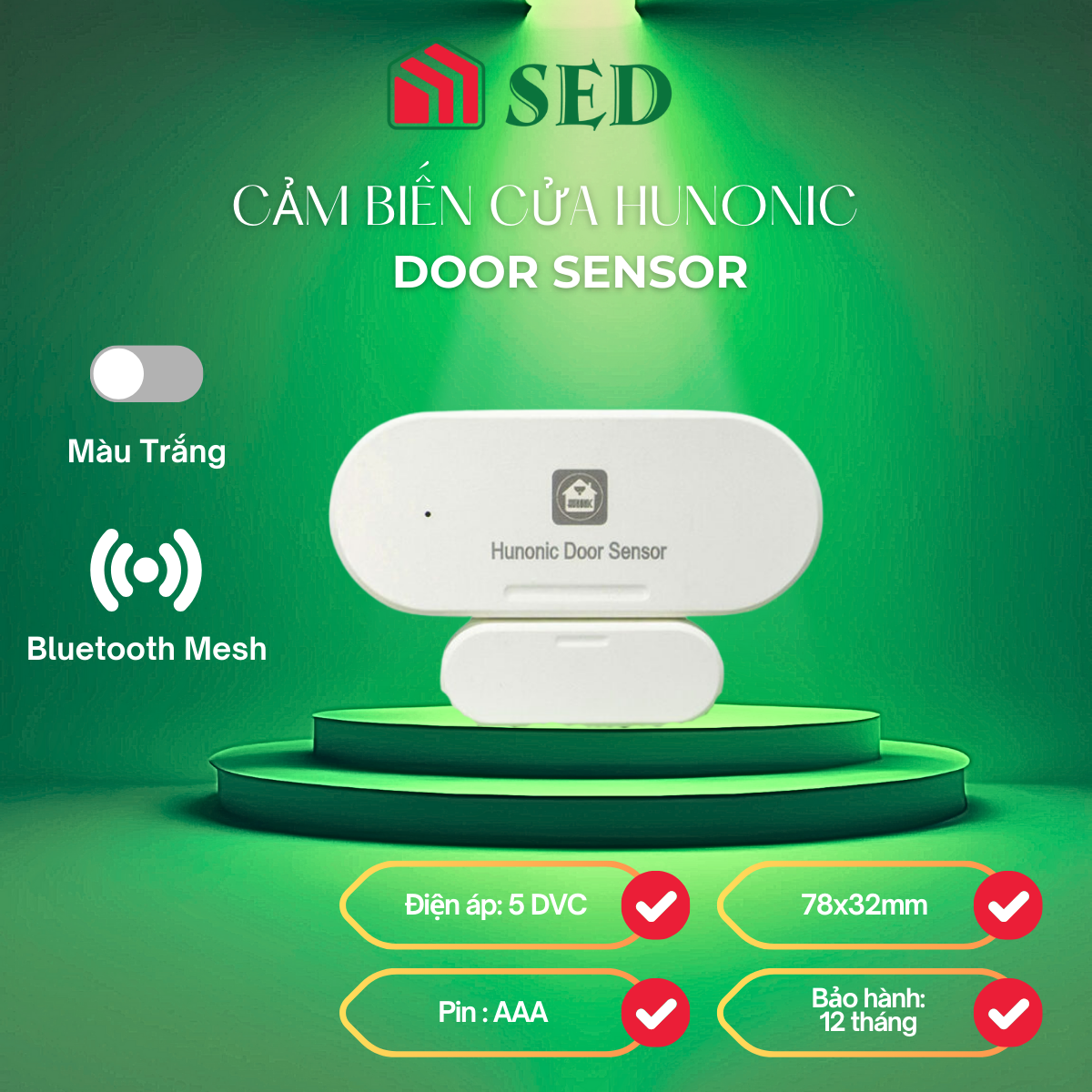 Cảm biến cửa Hunonic Door sensor