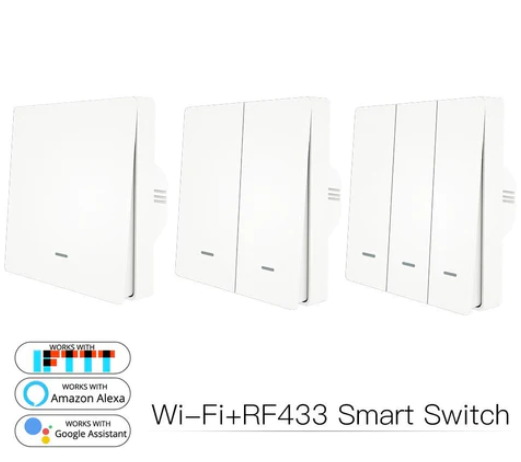 Công tắc nút nhấn WRS-B-EU1-WH-MS WiFi RF433