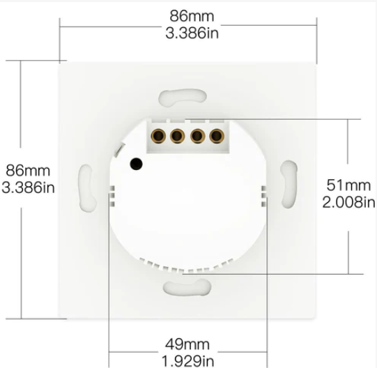 Công tắc nút nhấn WRS-B-EU1-WH-MS WiFi RF433