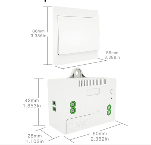 Công tắc RT-DZ-RC-EN+RT-D-ZEU1-W-EN nút nhấn F433 thông minh