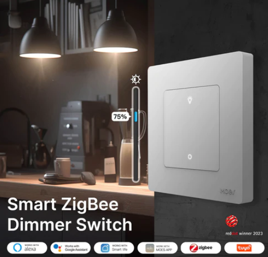 Công tắc điều chỉnh độ sáng thông minh MOES Star Ring ZigBee