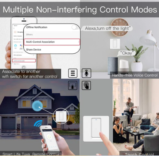 Công tắc đèn WS-DL-EU1-WH-MS thông minh WiFi