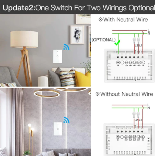 Công tắc ZS-US1-WH-MS cảm ứng ZigBee