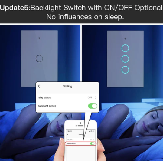 Công tắc ZS-US1-WH-MS cảm ứng ZigBee