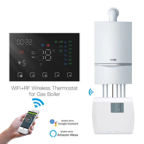 Máy điều nhiệt WRHT-8000-GC-WH-EN thông minh WiFi RF