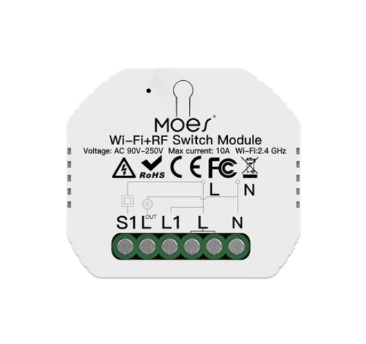 Mô-đun WRM-104-MS Moes công tắc đèn thông minh WiFi mini DIY