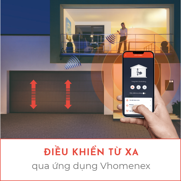 Công tắc cửa cuốn không viền